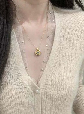 时来运转八宝罗盘项链送女友礼物