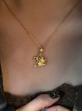 摘星凯蒂猫流苏项链送女友礼物