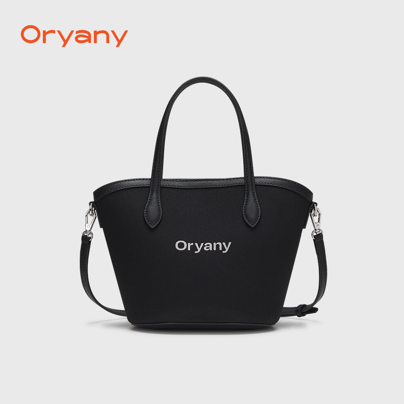 ORYANY23新款女士托特大包百搭简约牛皮帆布包宽带斜跨手拎单肩包