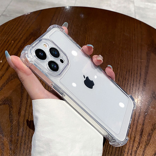苹果12手机壳iPhone13新款14promax硅胶防摔15pro透明16plus高级感11镜头全包保护套简约个性潮牌男女外软壳 - 图0