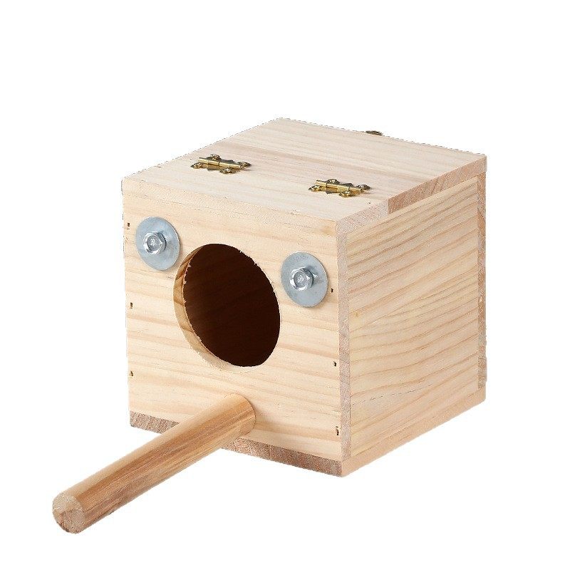 实木鸟窝横式挂窝竖式虎皮鹦鹉内挂牡丹鸟窝鸟巢户外保暖繁殖箱,淘宝优惠券,粉丝福利购,淘宝优惠卷