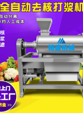 铭盛供应新款红啤梨榨汁机 沂水苹果打浆机 翼城苹果去核打浆设备