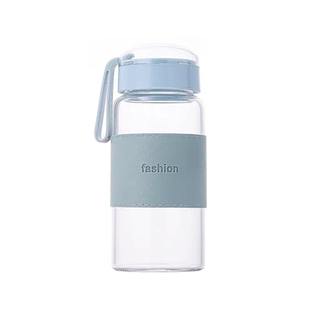 高透时尚便携玻璃水杯340ML
