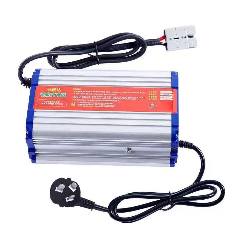 电动叉车充电器12v10a15a18a堆高车液压升降机24v30a铅酸充电器-图1