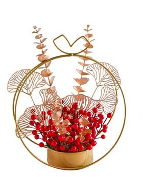 乔迁之喜新居新年装饰摆件客厅电视柜家居玄关布置结婚礼物发财果