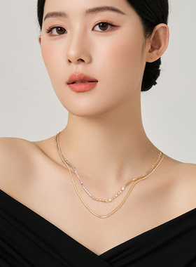 DEINO黛诺柏韵流光钻石项链女新款高级轻奢首饰项链