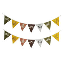Kawatu (kawatu) colorful flag triangular string flags small portable abrasion resistant and anti-wrinkle outdoor camping atmosphere decoration