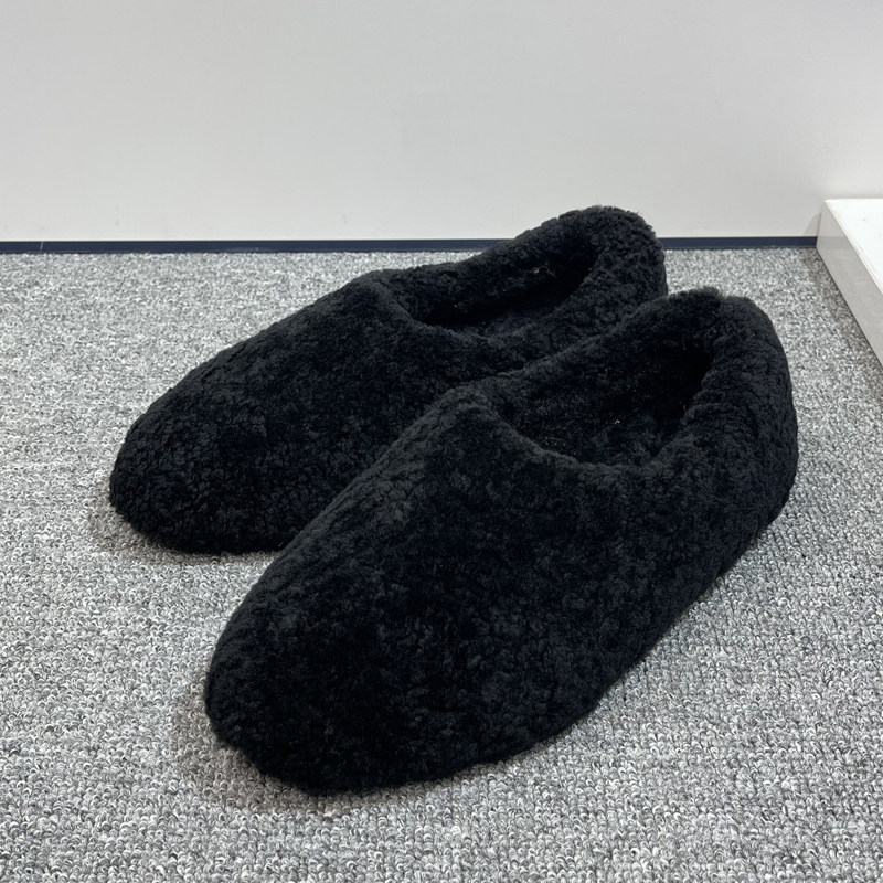 真皮羊羔毛保暖毛毛单鞋女2025冬季新款平底一脚蹬时尚简约毛毛鞋,淘宝优惠券,粉丝福利购,淘宝优惠卷