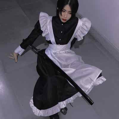 女仆装男穿cosplay可爱日系洛丽塔裙动漫女佣服萝莉装女装大佬-图2