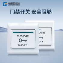 Access Control Switch Button Concealed 86 type touch switch panel Self-reset out of the door button