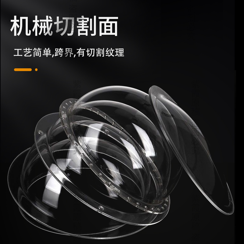 定制亚克力半球罩透明彩色半圆罩灯罩装饰半边球猫窝太空舱半圆形 - 图0