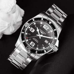 瑞士名表浪琴康卡斯系列潜水腕表自动机械男士手表L3.742.4.56.6