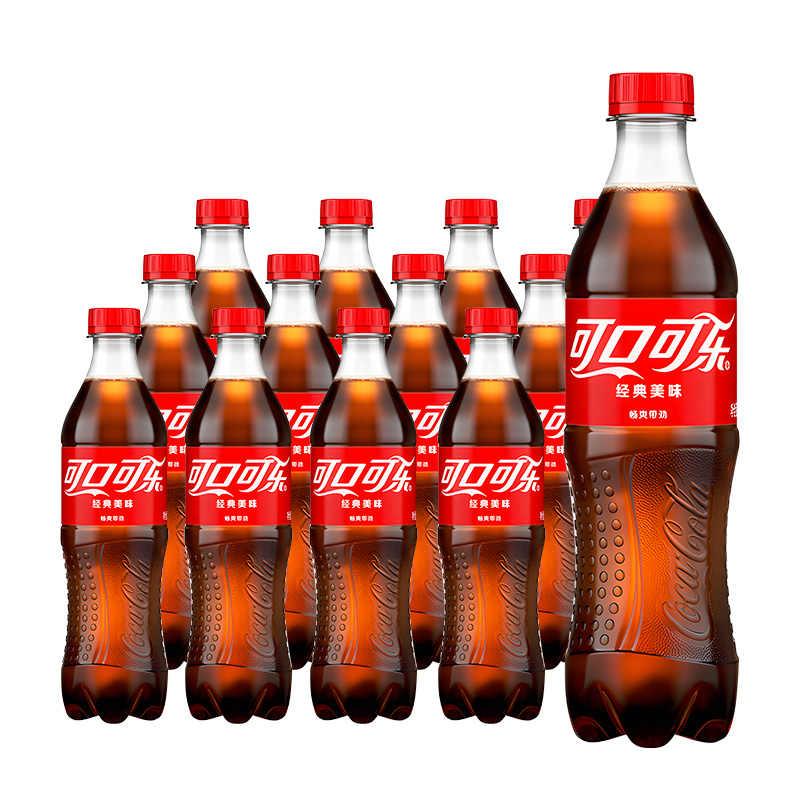 可口可乐雪碧芬达汽水碳酸饮料500ml装12瓶无糖可乐整箱包邮 - 图0