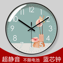 Quartz clock 6788 Fresh art Form hanging wall ultra silent clock hanging clock Living room bell Chinese home art timepiece