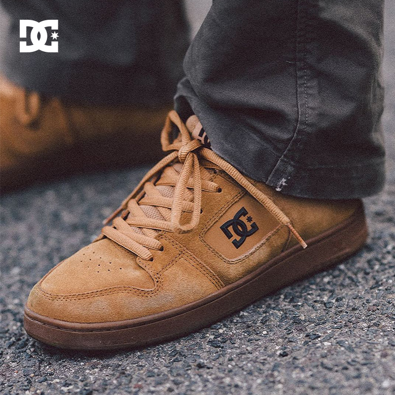 DCSHOES MANTECA 4S绒面橡胶大底低帮休闲鞋缓震滑板鞋系带运动鞋 - 图0