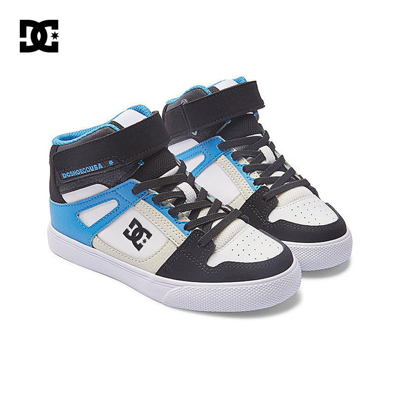 DCSHOES PURE HI高帮休闲板鞋3D立体LOGO童鞋运动鞋系带DC滑板鞋 - 图3