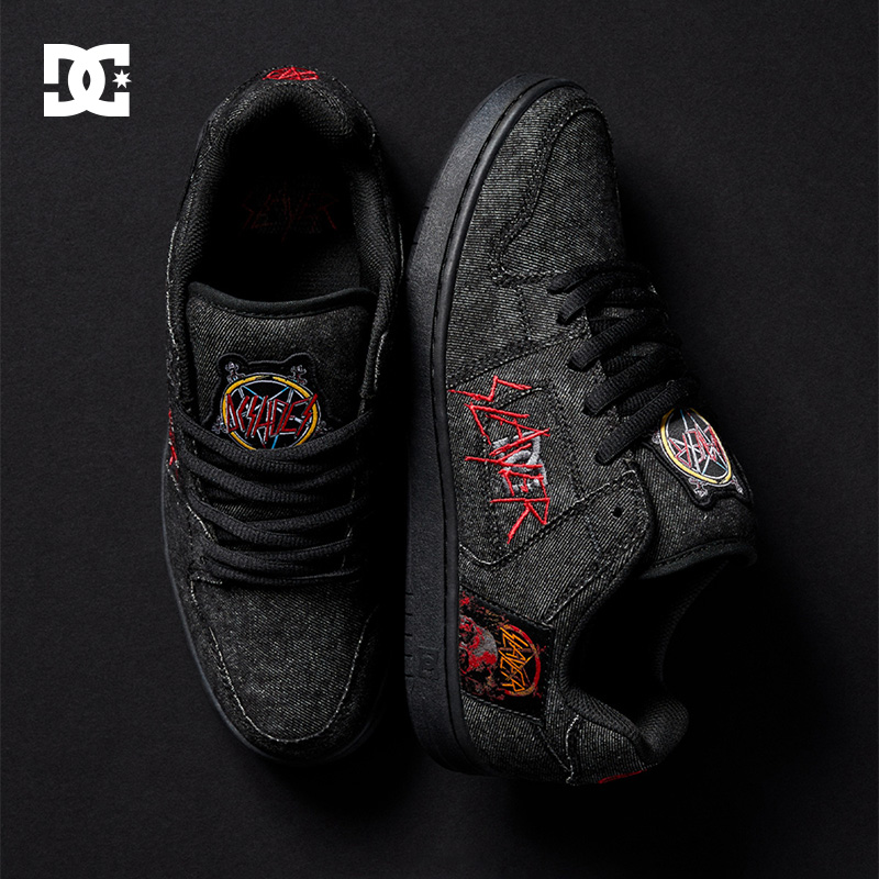 DCSHOES X SLAYER MANTECA联名款街头潮流运动鞋耐磨鞋底DC滑板鞋 - 图3