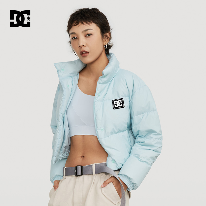 DCSHOES官方正品秋冬女士复古休闲外套纯色复古短款羽绒服-图1