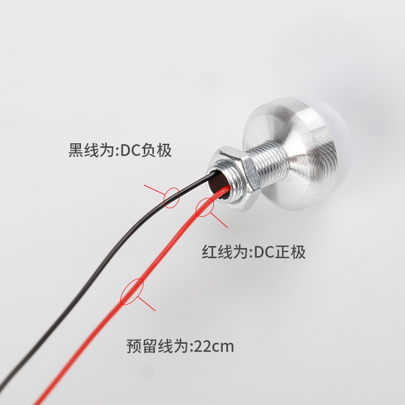 小灯泡半球LED12V24V5V220V低压直流装饰灯泡全彩半球光源装饰彩 - 图1