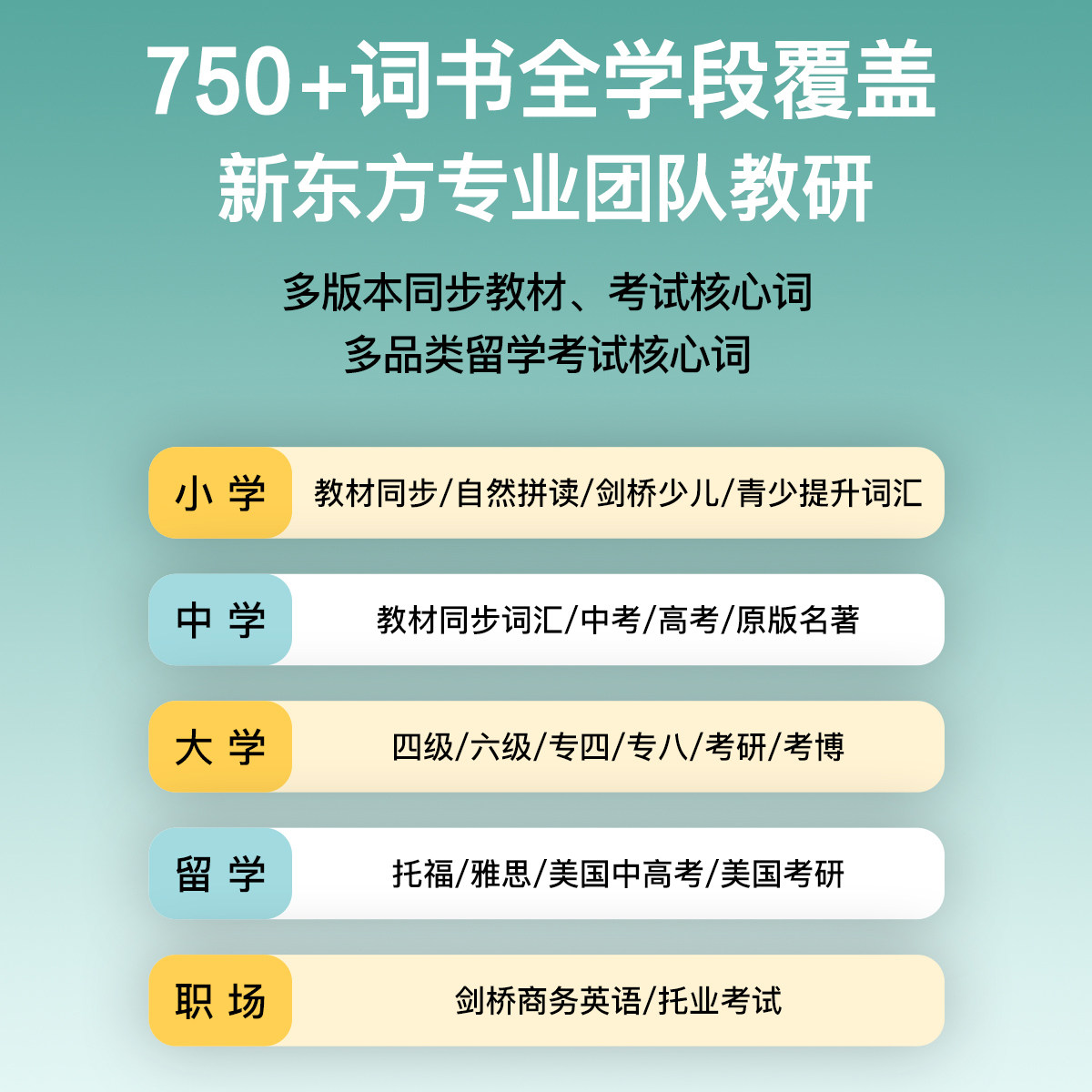 新东方英语单词机Pro单词通墨水屏小初高大学单词便携背单词神器