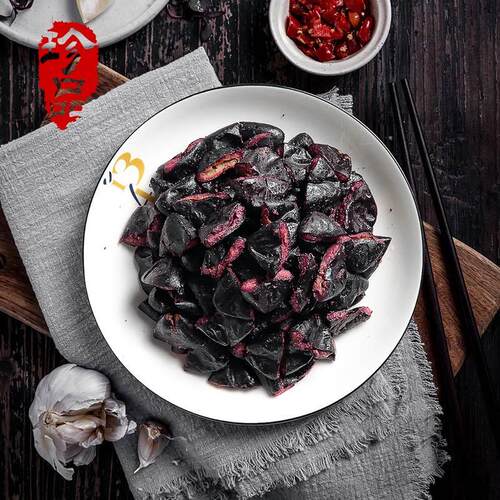 广东特产黑榄角油榄角乌橄榄肉榄豉干杂咸小菜蒸鱼肉下饭菜瓶装 - 图0