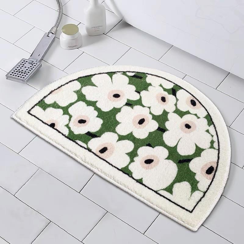 清新花朵地毯吸水地垫浴室卫生间垫子入户门进门门口家用地垫 - 图1