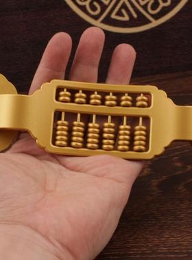 合金算盘如意算盘摆件家居桌面装饰品办公室金属工艺品创意礼品