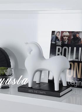 简约法式马摆件电视柜样板间别墅客厅玄关柜餐边柜儿童房软装饰品