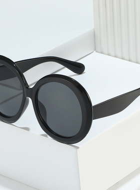 英国coopkoop欧美时尚圆形大框太阳镜女 潮流太阳眼镜 街拍个性