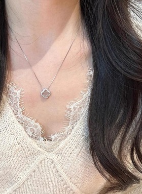 中国黄金玉髓纯银项链女款冰透