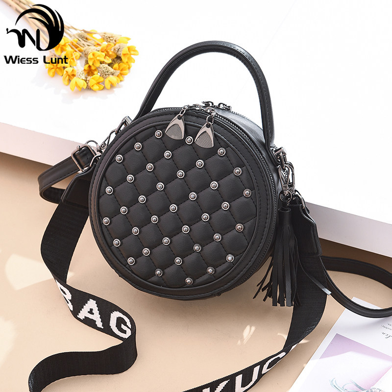 港风小女2020新款韩版流苏斜挎小包 威斯伦特女士包袋