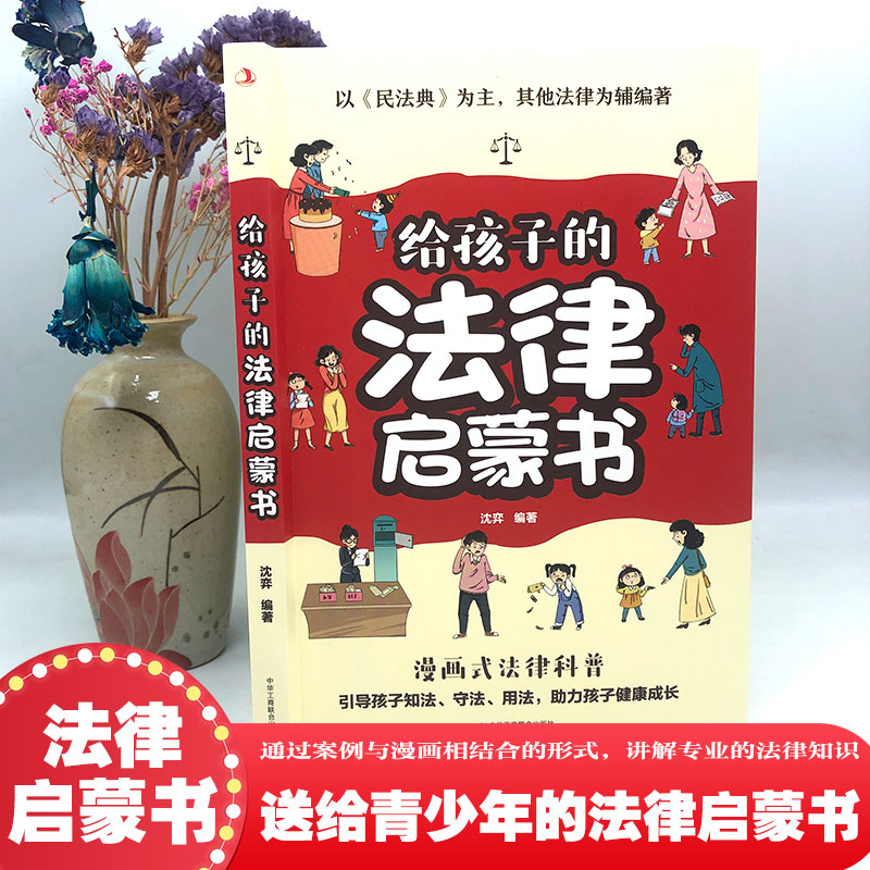 给孩子的法律启蒙书漫画版 7-15岁小学生法律科普书籍校园反霸凌安全意识书写给第一本漫画民法典儿童版