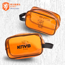Official merchandise for the Dutch national team) Orange Transparent Containing Bag Makeup Waterproof Large Capacity Foot Fans Perimeter