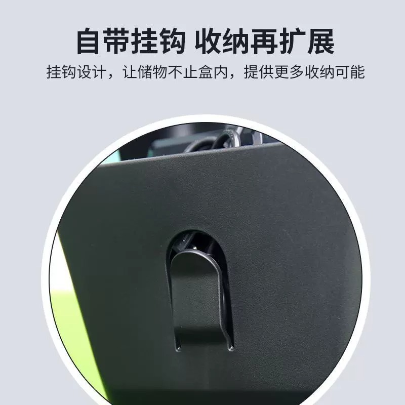 适用小牛电动车F100储物盒F0置物盒前置储物工具兜扩展盒改装配件 - 图2