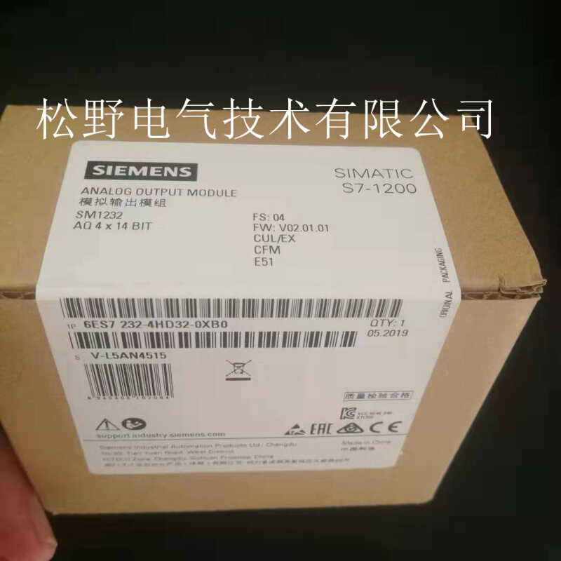 6ES7232-4HD32/4HB32/4HA30-0XB0/OXBO SM 1232模拟量输出模块 - 图0