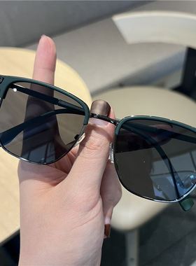 【男女同款】复古墨绿高清太阳镜开车专用高级感遮阳男眼镜潮墨镜