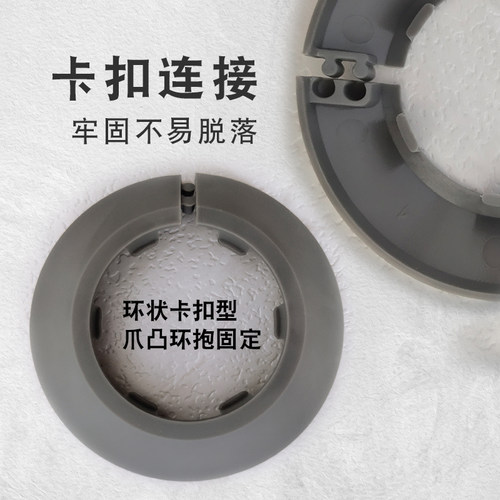 灰色管道装饰盖墙洞下水管角阀燃气遮挡水龙头遮丑消防管圈墙孔盖 - 图1