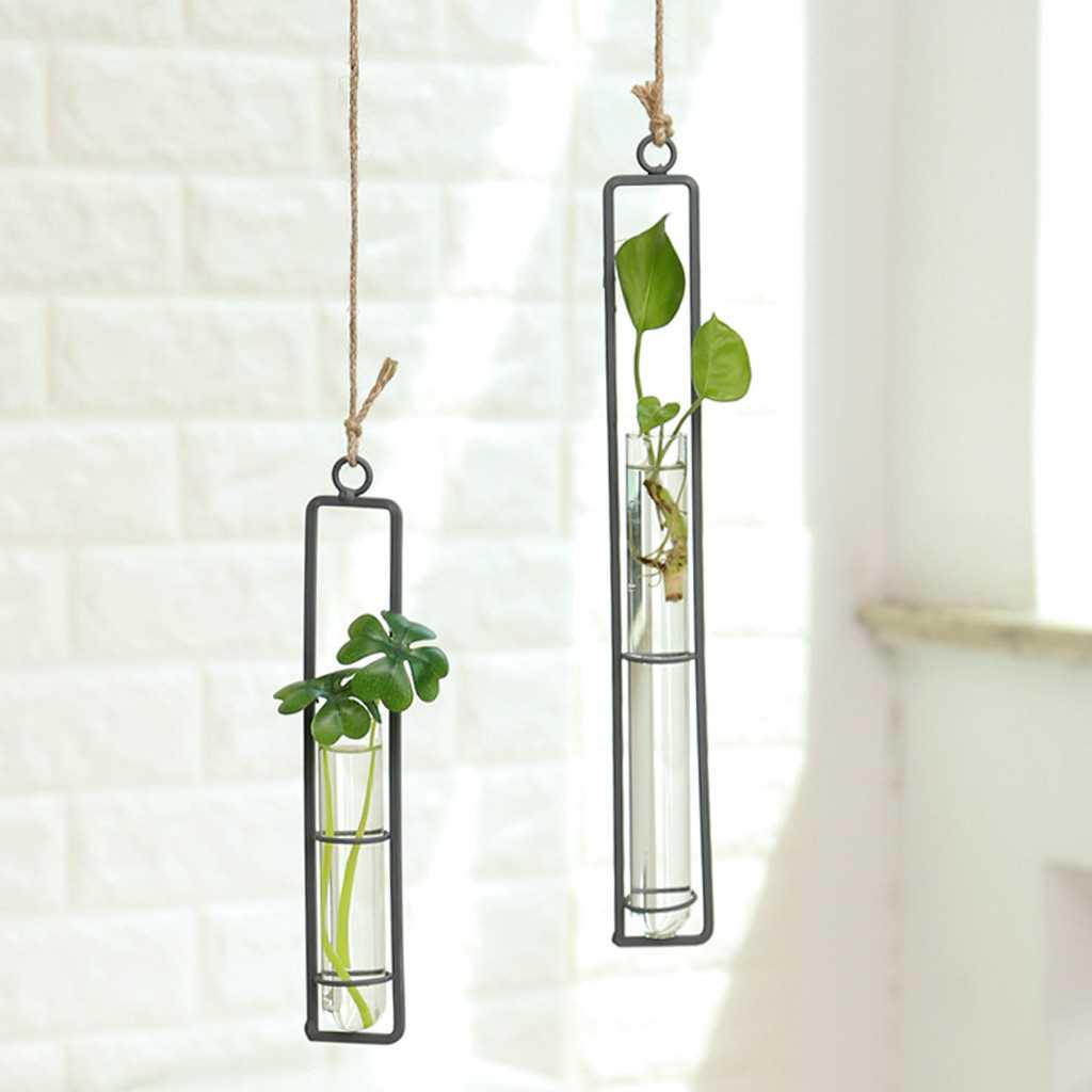 Nordic Decoration Home Flower Wall Vase Flower Test Tube Vas - 图2