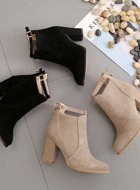 comemore Women's Shoes Autumn Winter Fashion Woman High Heel