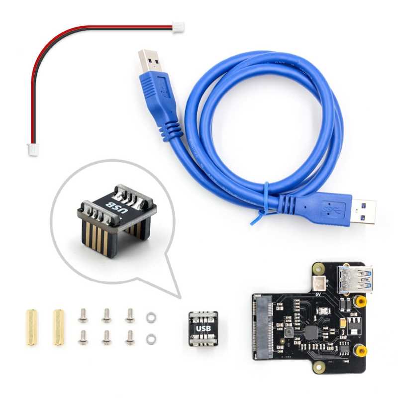 for Raspberry Pi mSATA SSD Storage Expansion Board X850 V.0 - 图0