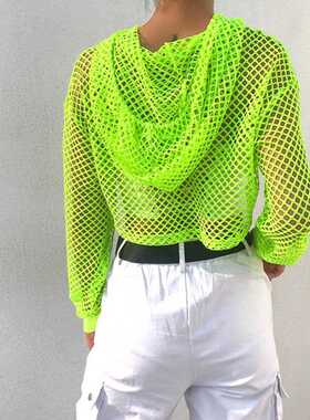 Hollow out Women t-shirts Casual Vest Bra Cover Fish Net