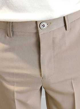 Men's Suit Pants Fashion Slim-Fit Straight Trousers Business