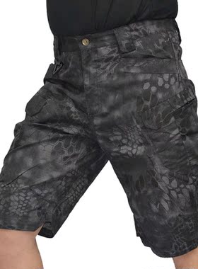 Men's Military Long Length Cargo Shorts Summer Casual Cotton