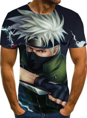 Cool Anime Harajuku Men's T-shirt Summer Fashion Cartoon T-s