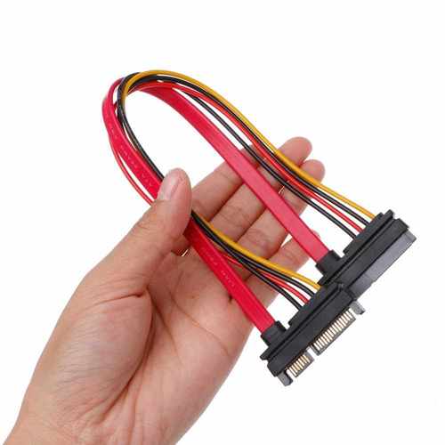 1Pc 0cm 22Pin(15+7) Male To 22 pin Female SATA Serial ATA - 图1