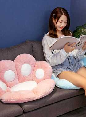 Cute Cat Paw Back Pillows Plush Chair Cushion Animal Child S