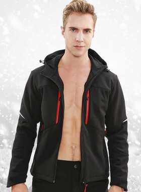 Men's Waterproof Hiking Jacket Suit Fleece Softshell Jacket