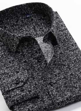 SHAN BAO brand men's floral prnt shrt 2022 sprng new rend