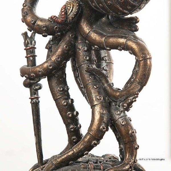 Steampunk Ocus Figurine Ornament Sea Animal Ornament - 图1