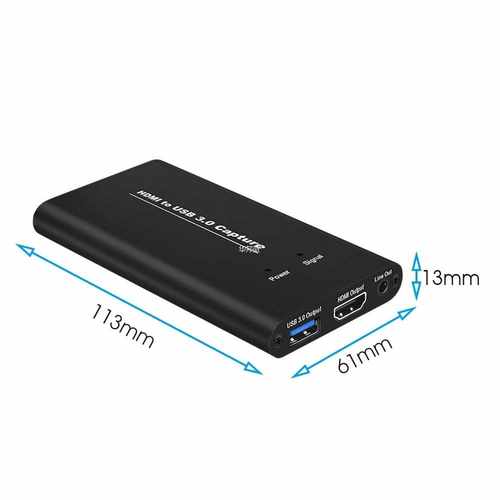 Video Capture Card Live Streaming USB3.0 HDMI 4K 60Hz HDMI T - 图3